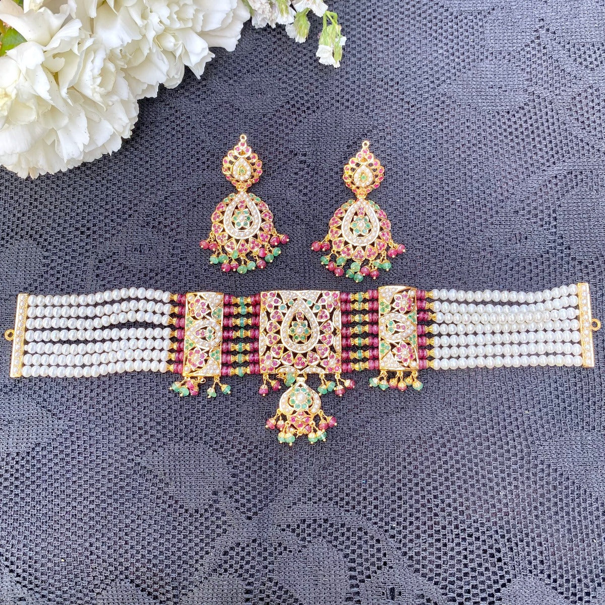 bengali joroa gold choker