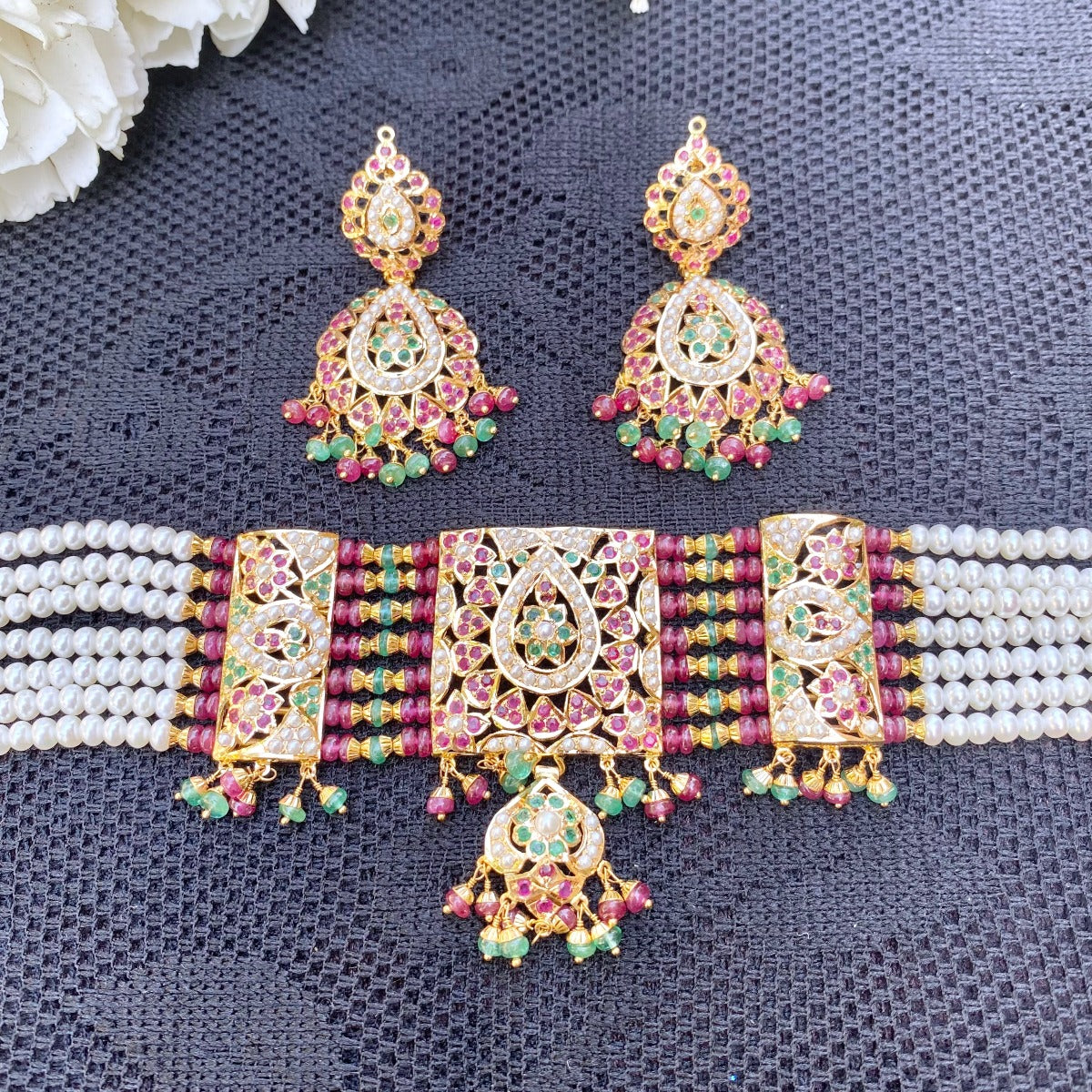 bengali joroa gold choker