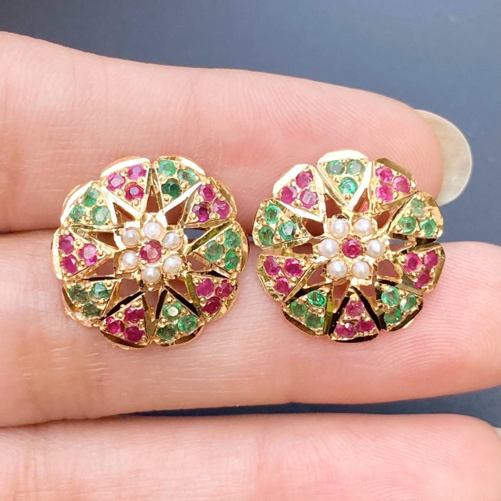 buy Hyderabadi  gold earrings in canada