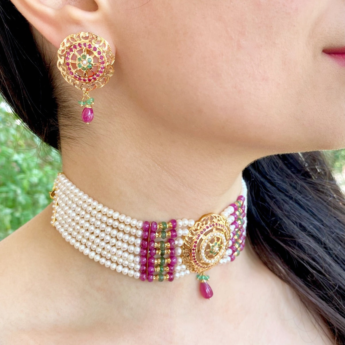 amritsari jadau choker set in mumbai