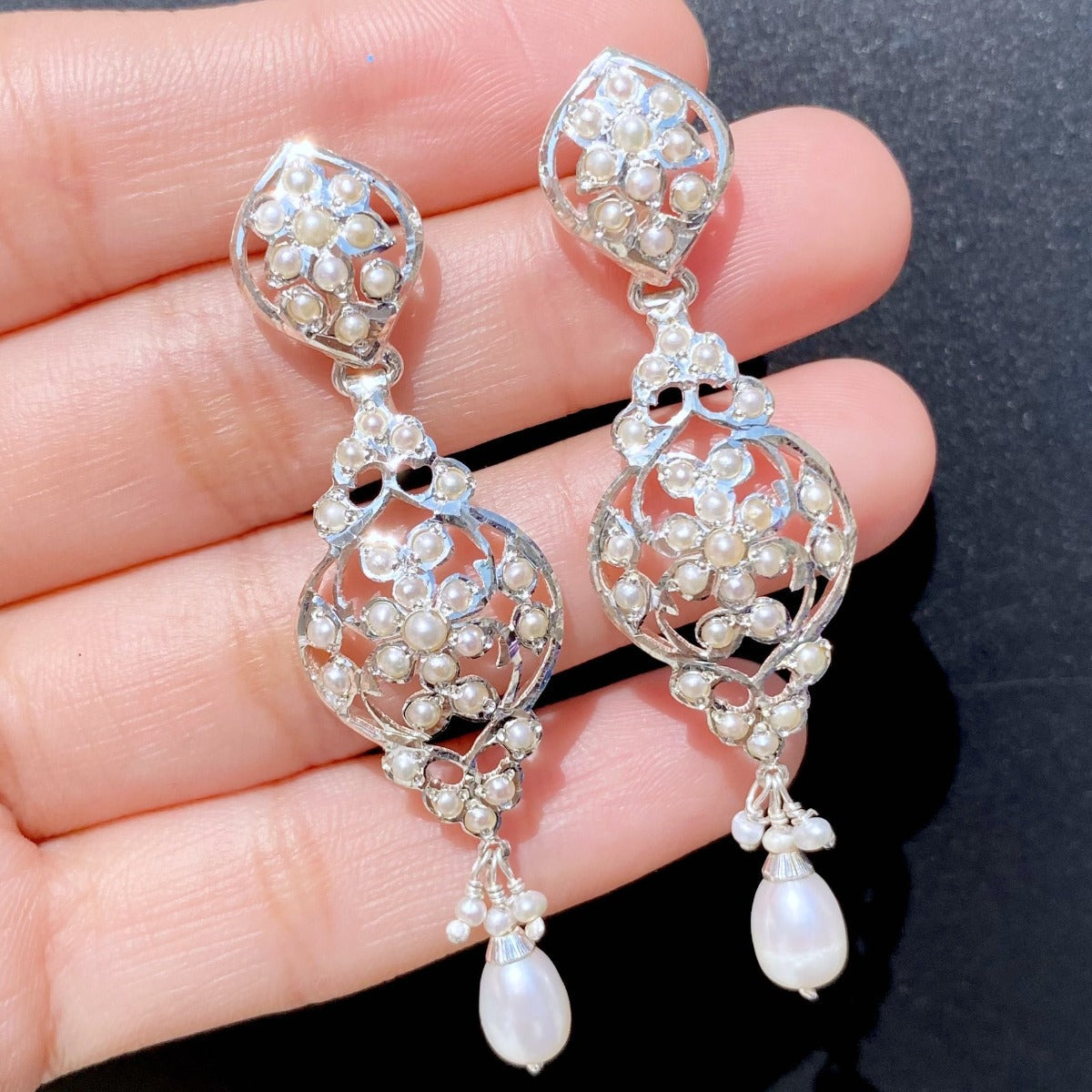 seed pearl earrings