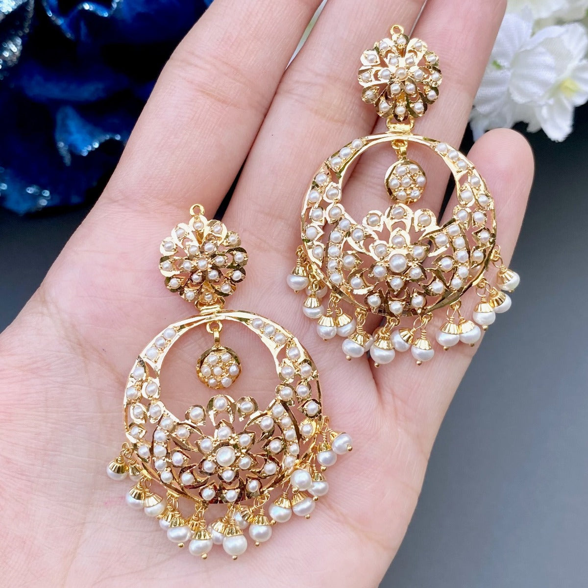 Buy 22k Gold chandbalis for Women Online in usa