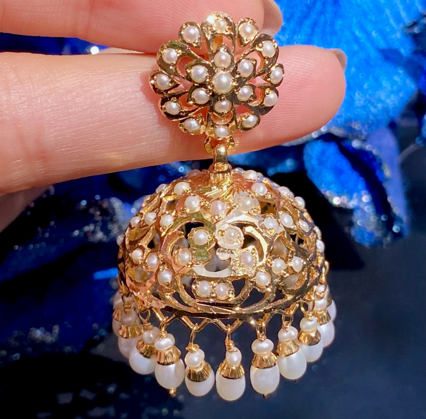 jadau jhumka earrings