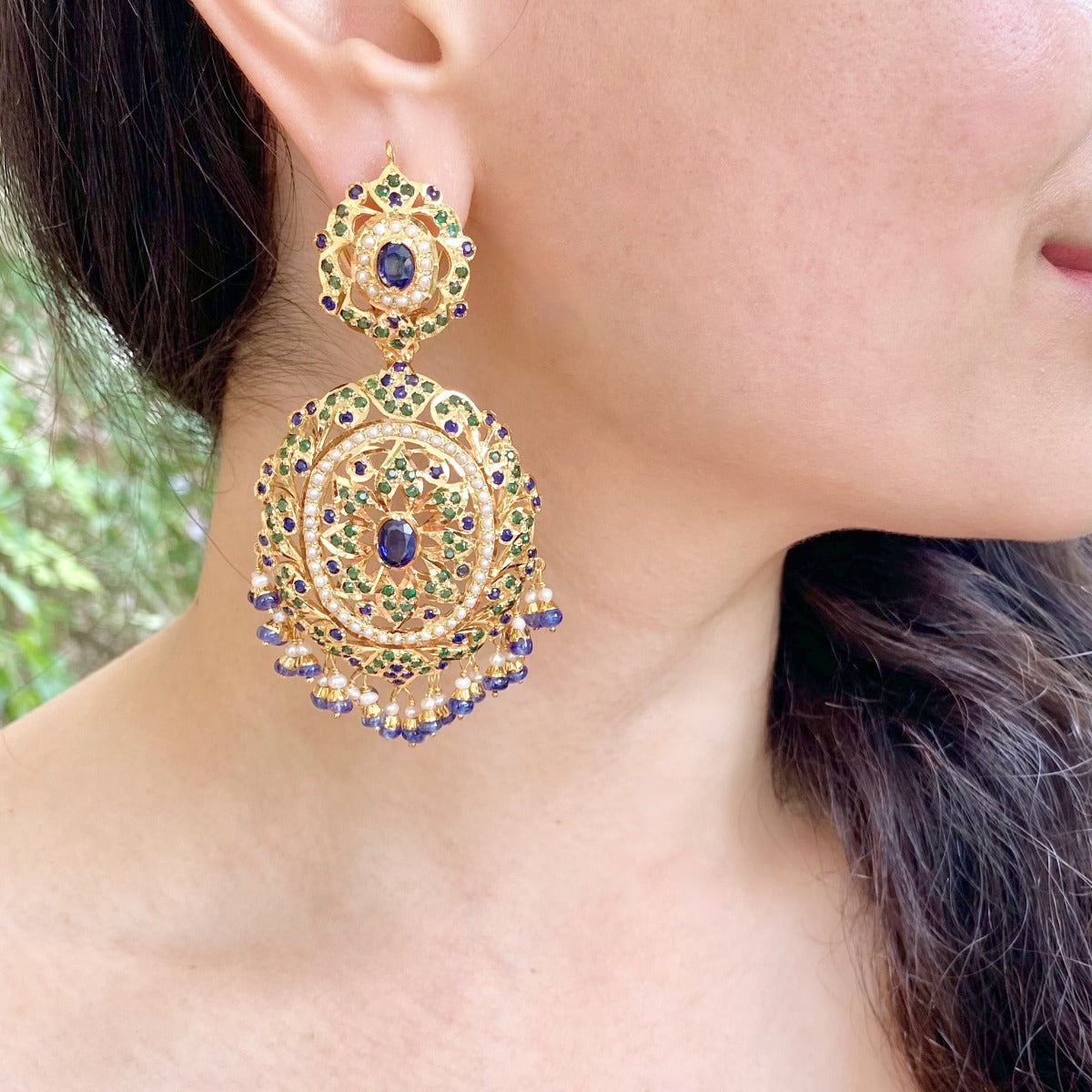 pakistani jadau earrings