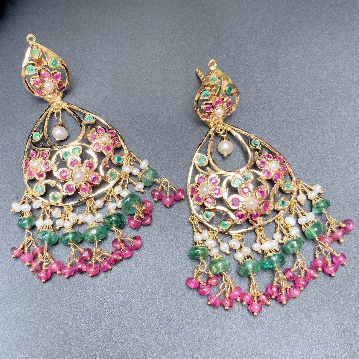 gold chandbali earrings dubai