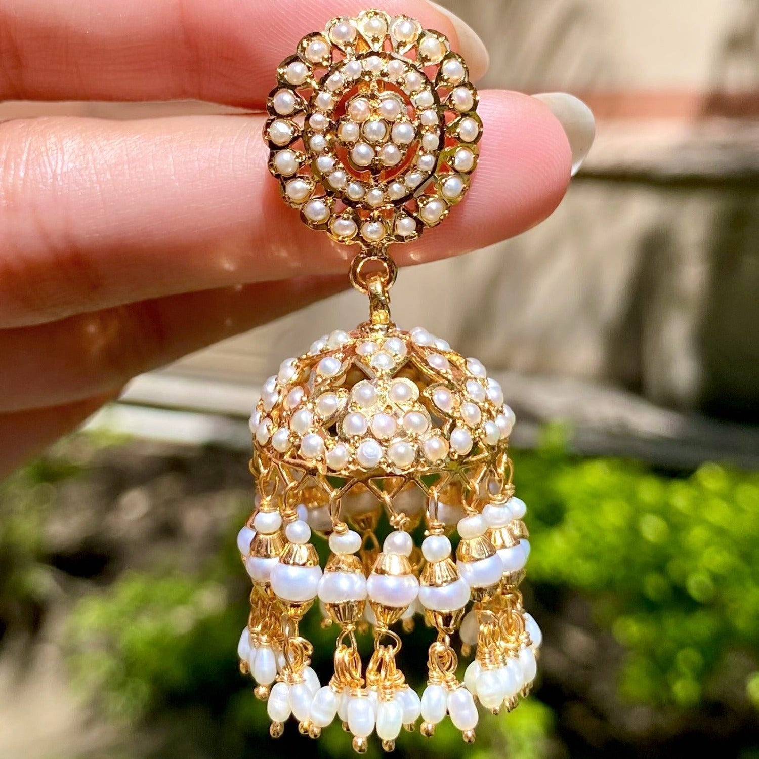 pearl jhumka