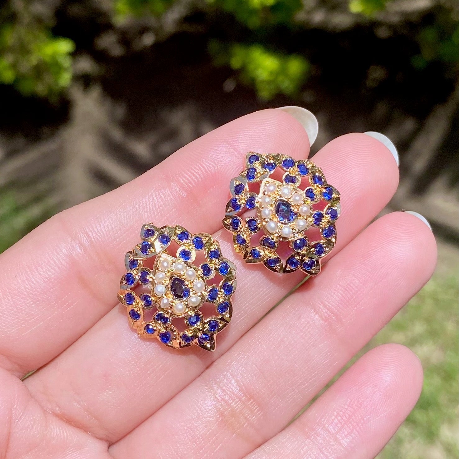 sapphire earrings