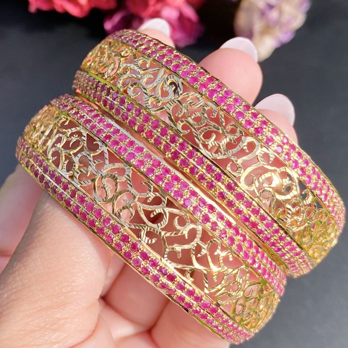 ruby bangles tanishq