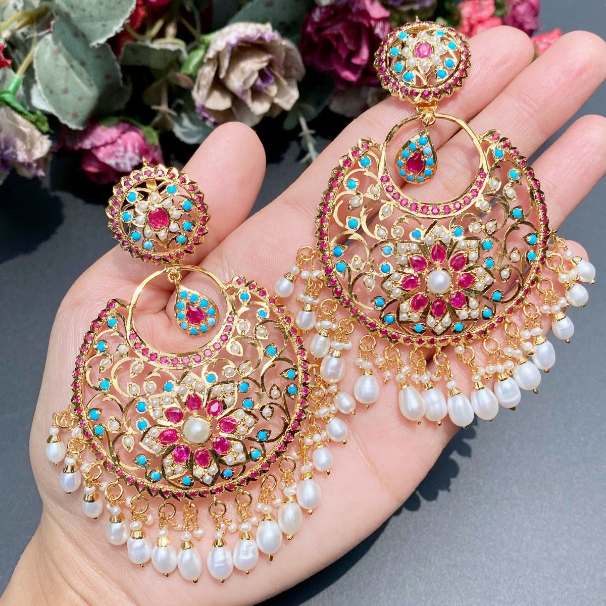 big Chandbali Earring Designs Online