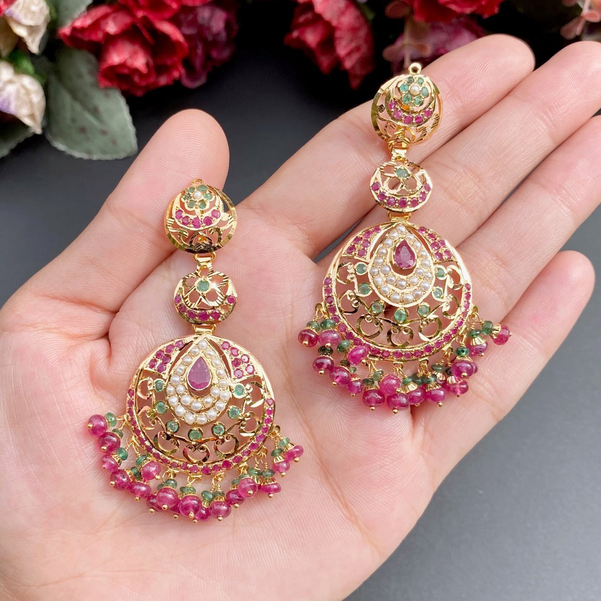 jadau rod set 22k gold