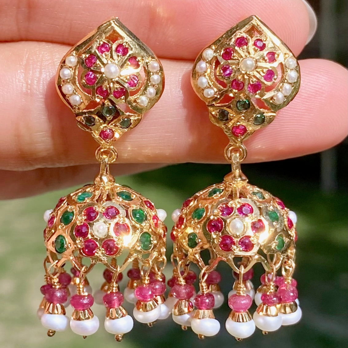 MULTICOLOURED JHUMKI