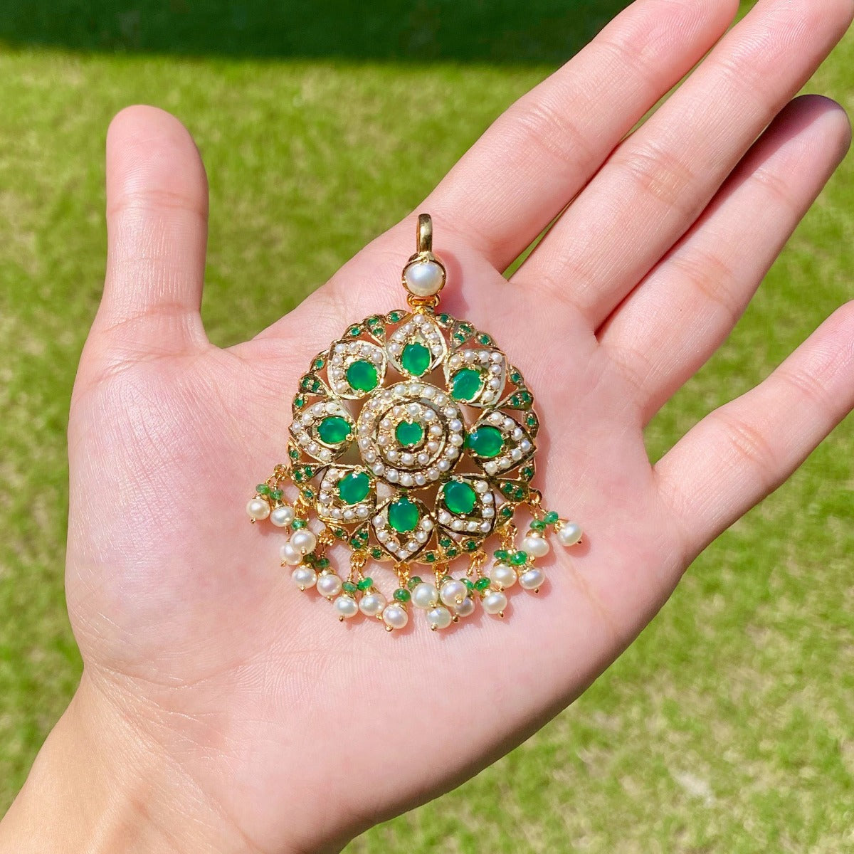 emerald pendant