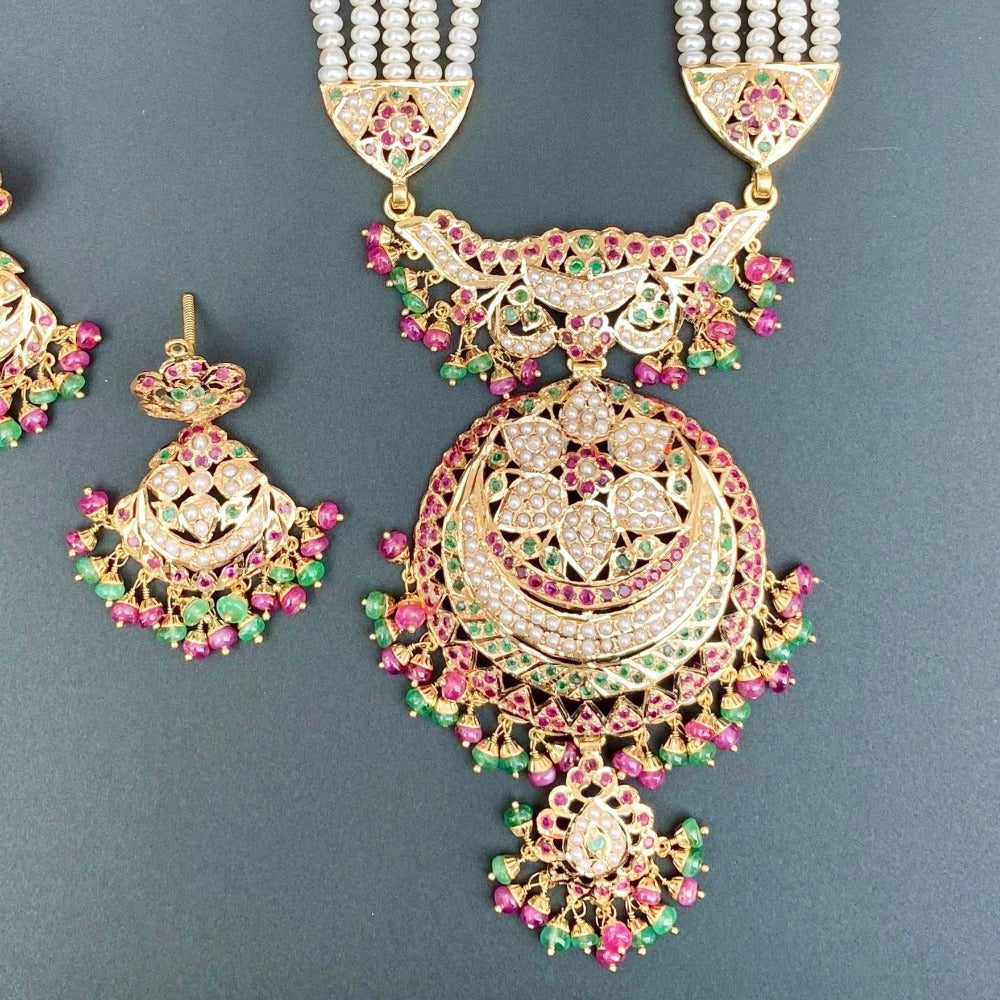 hyderabadi rani haar set gold