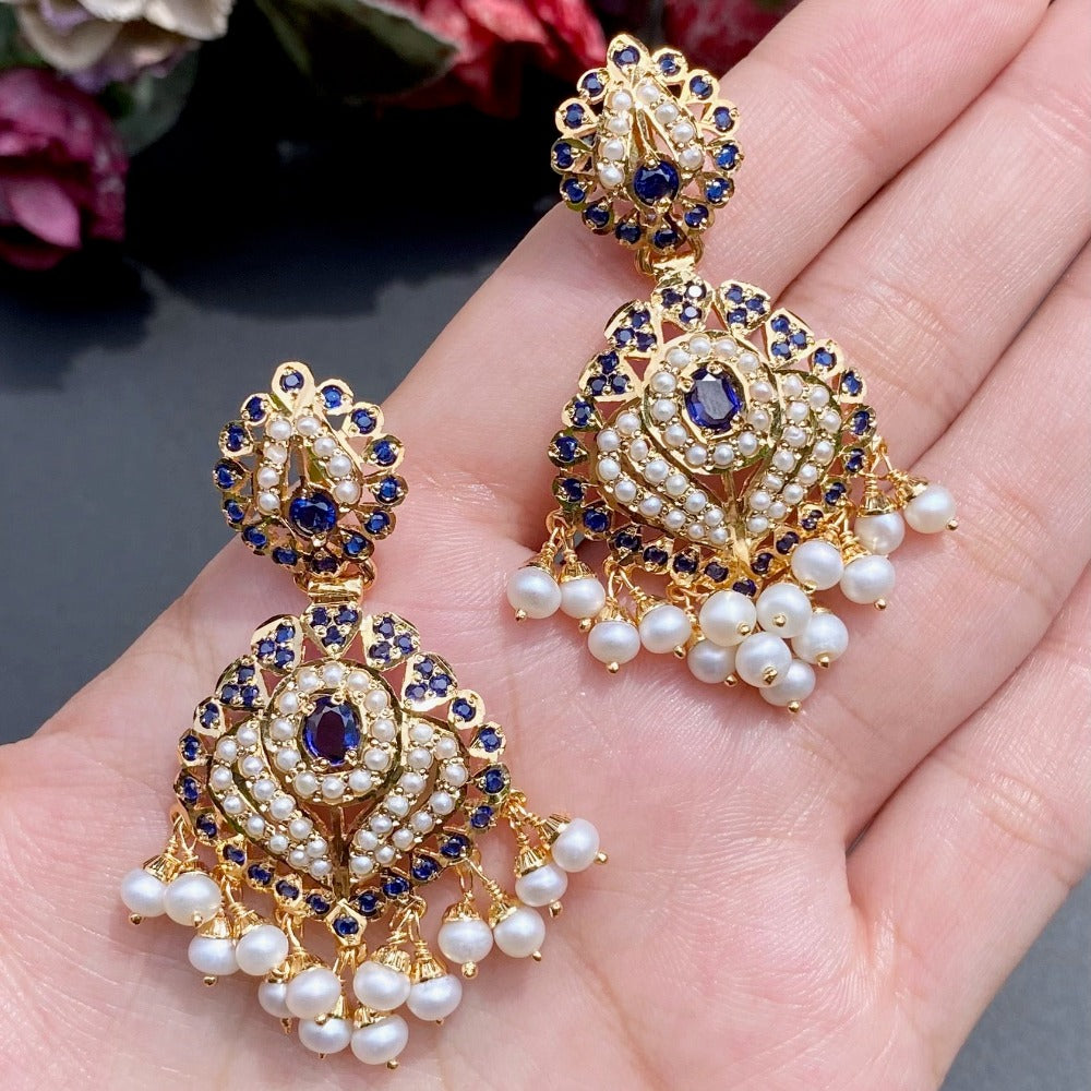 blue sapphire earrings