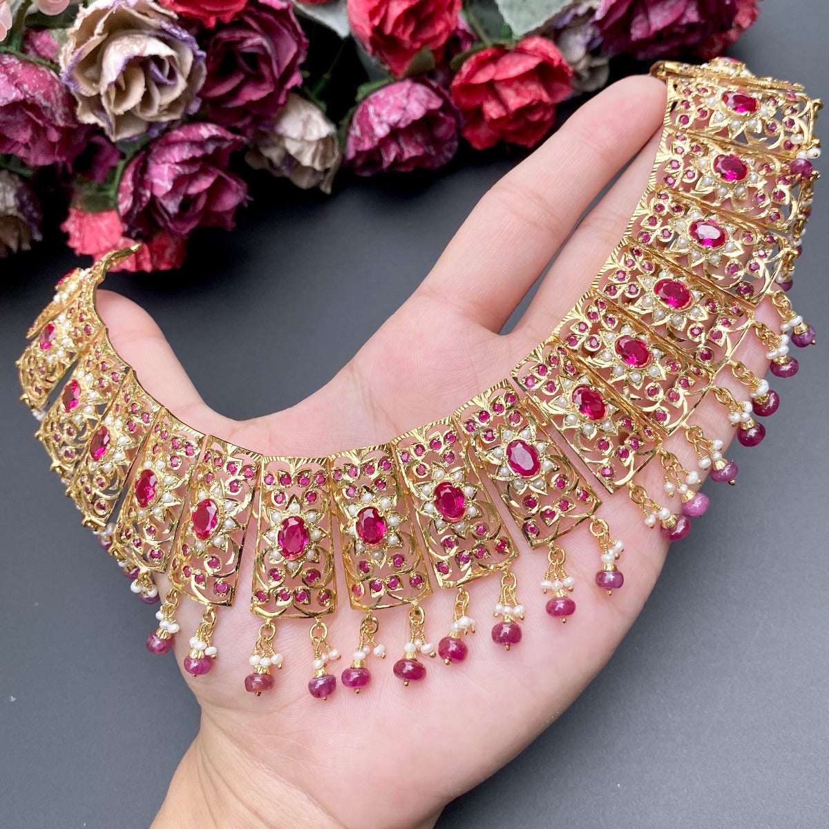 gold plated jewellery necklaces for destination wedding