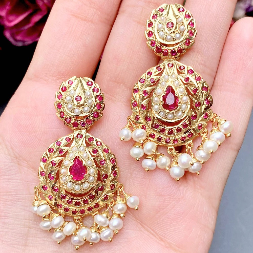 ruby earrings