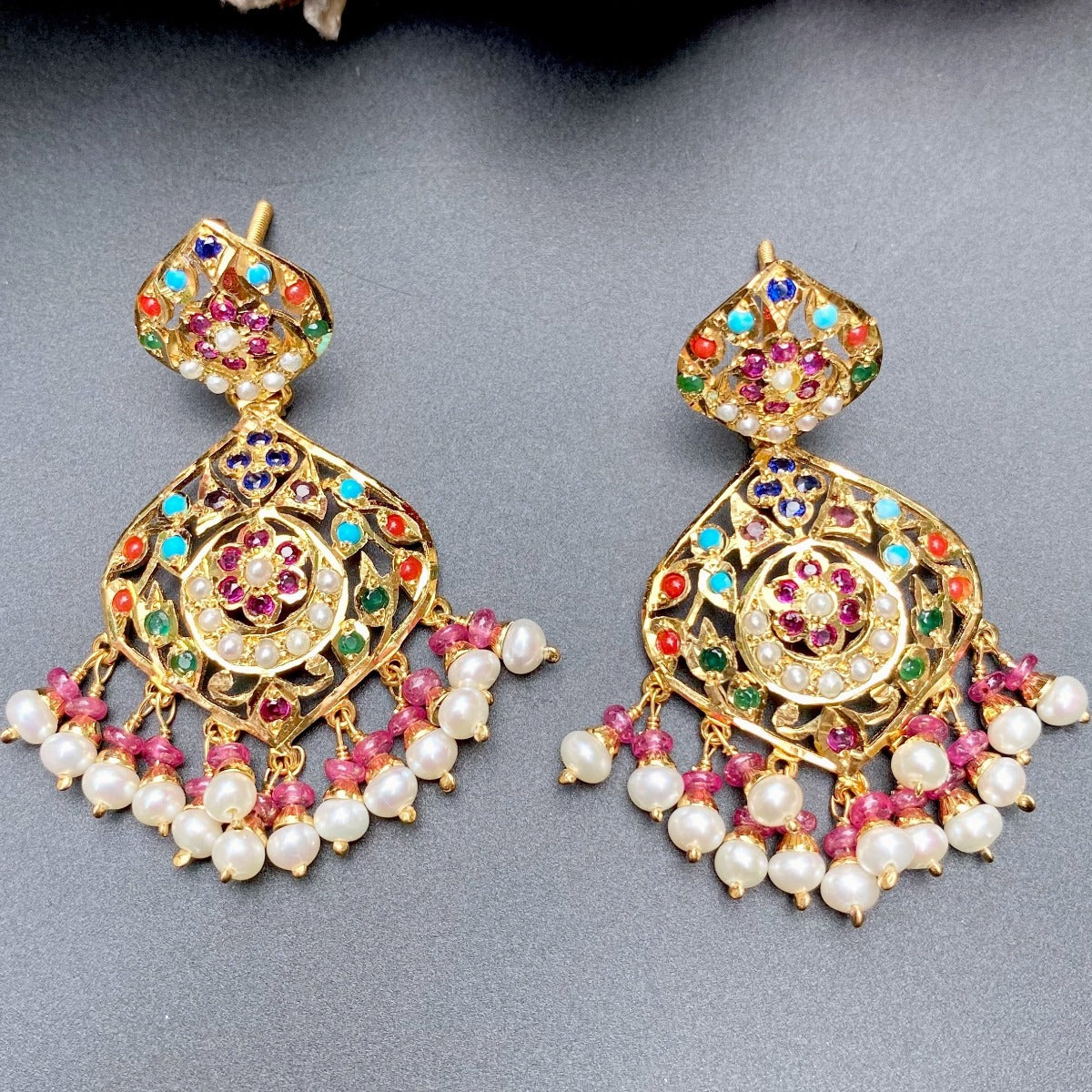 navratna earrings under 10000