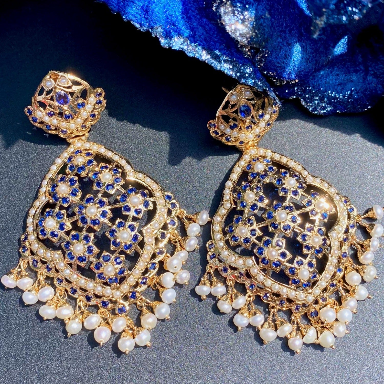 Sapphire earrings