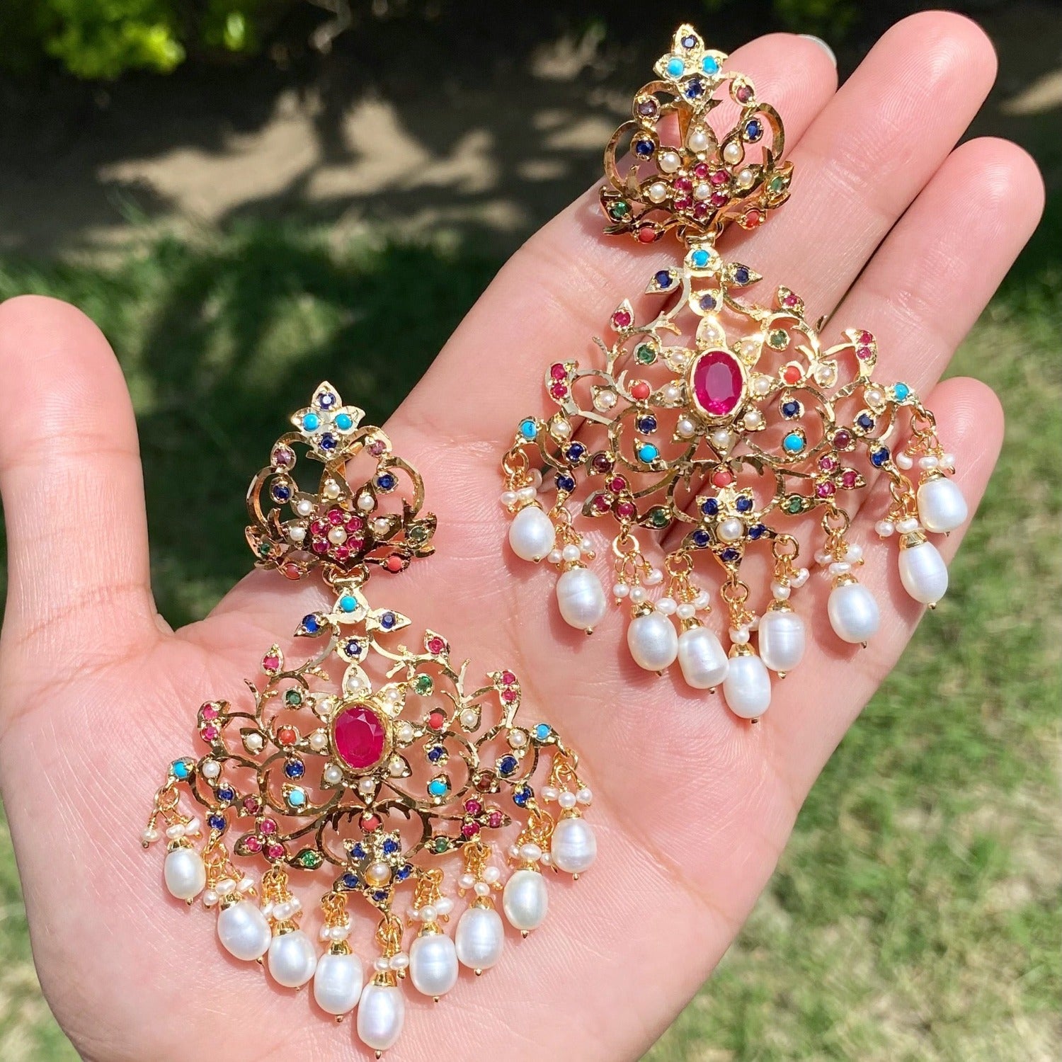 navratna earrings