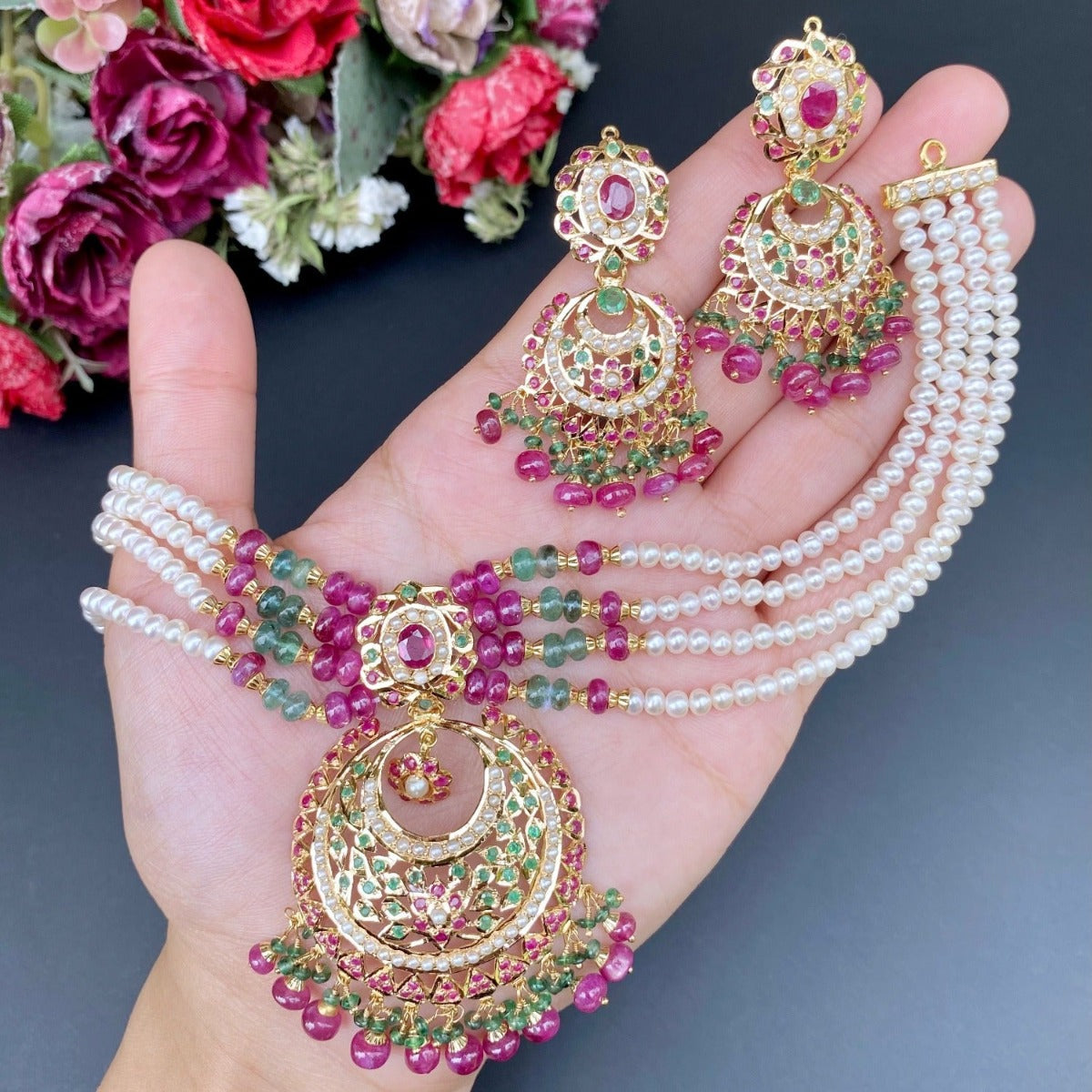 jadau choker set in sharjah