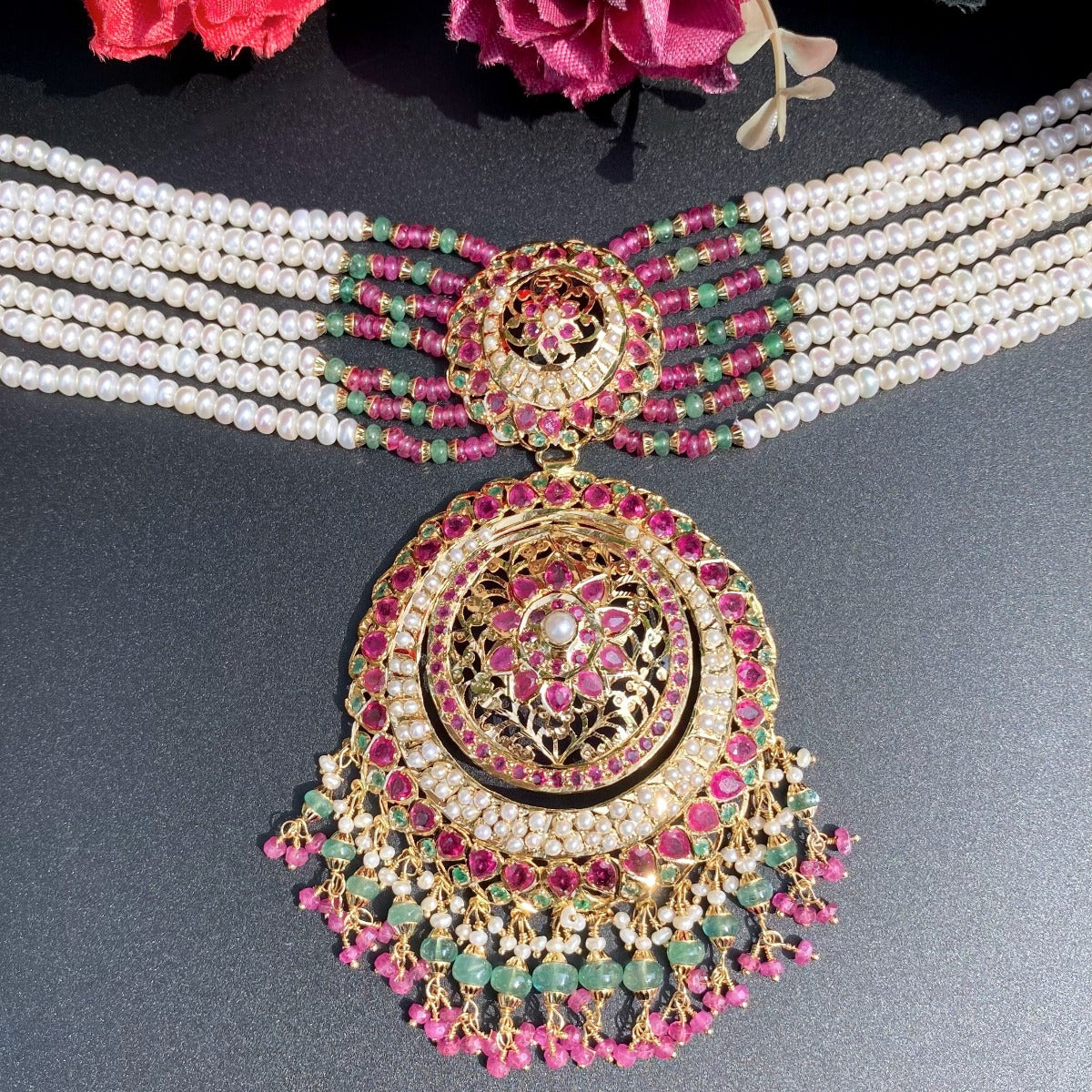 bridal jadau choker set abu dhabi