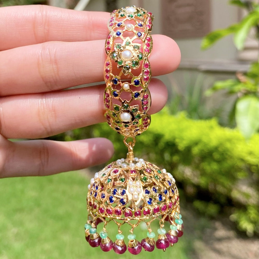 bridal jhumka earrings