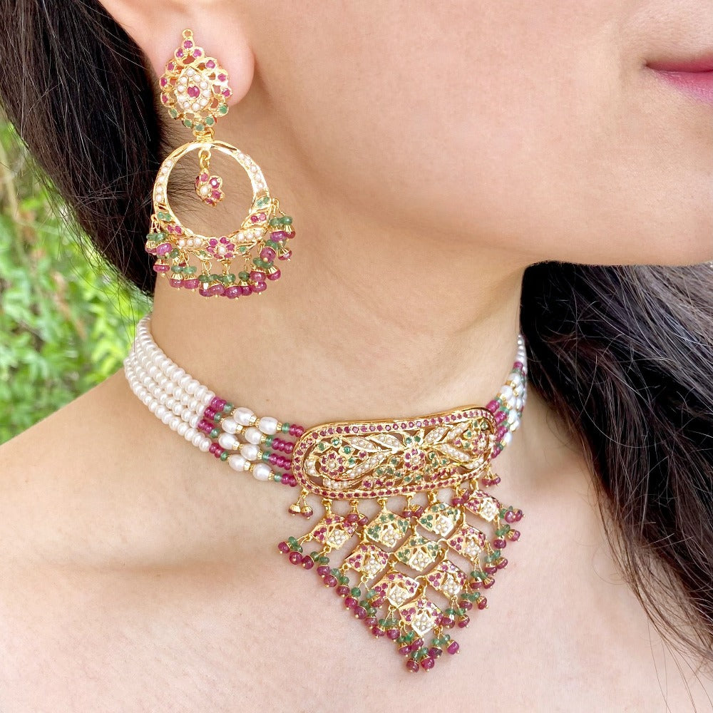 rajasthani aad choker in gold dubai