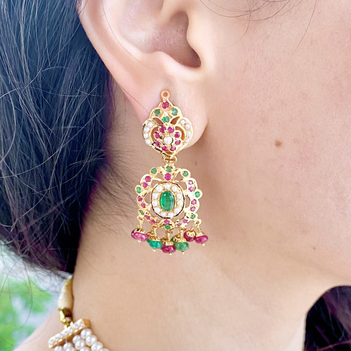 light weight hyderabadi gold rani haar