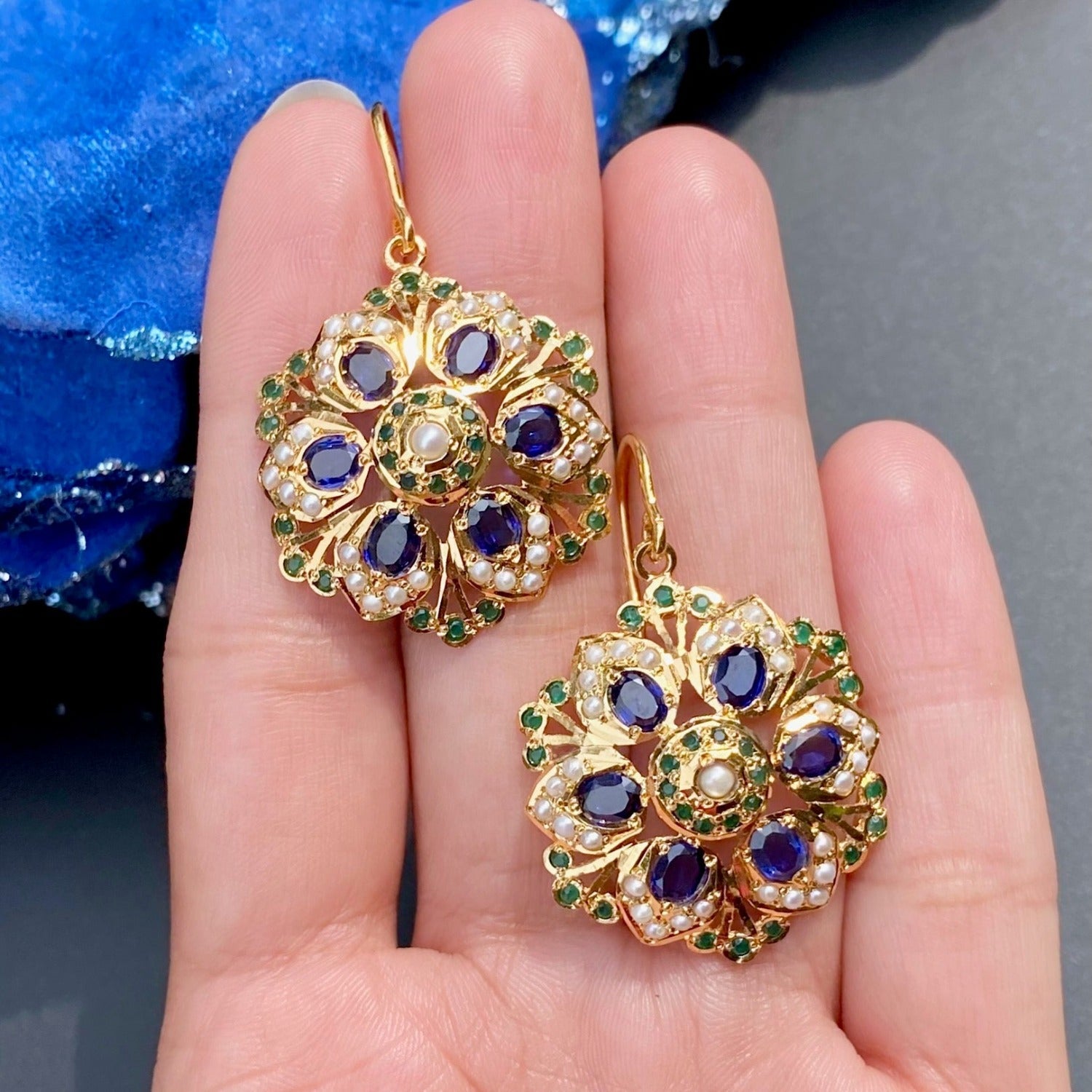 neelam earrings