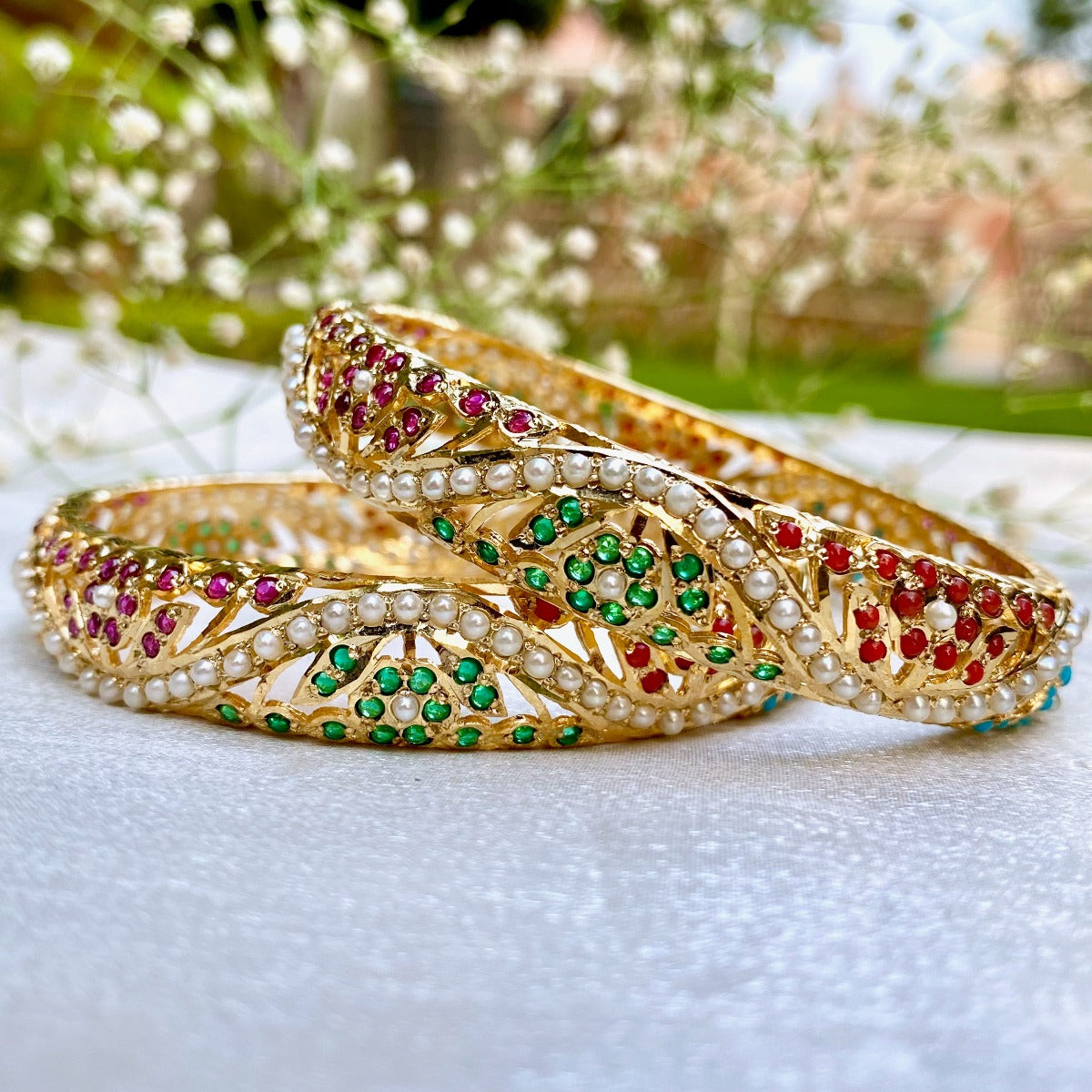 jadau bangles in all colors