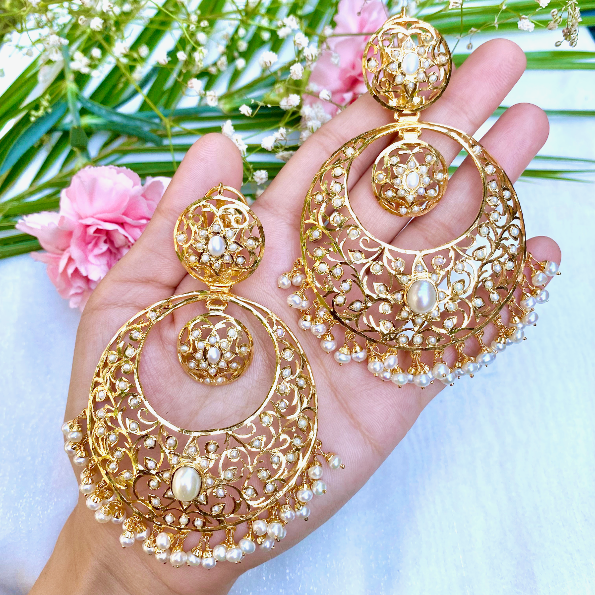 big chandbali earrings