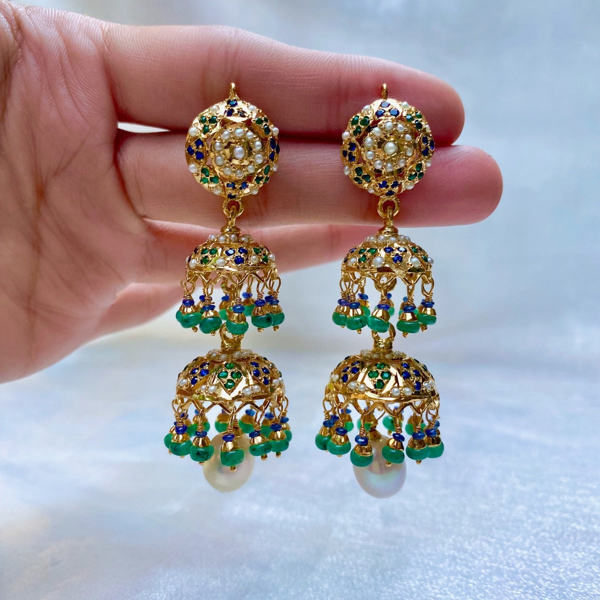 long jhumka earrings