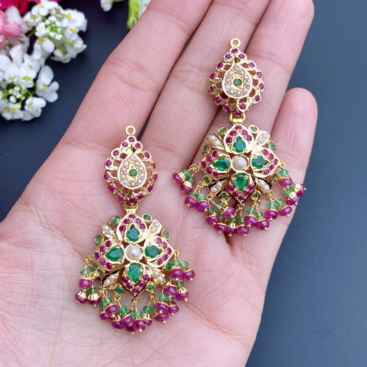 emerald earrings