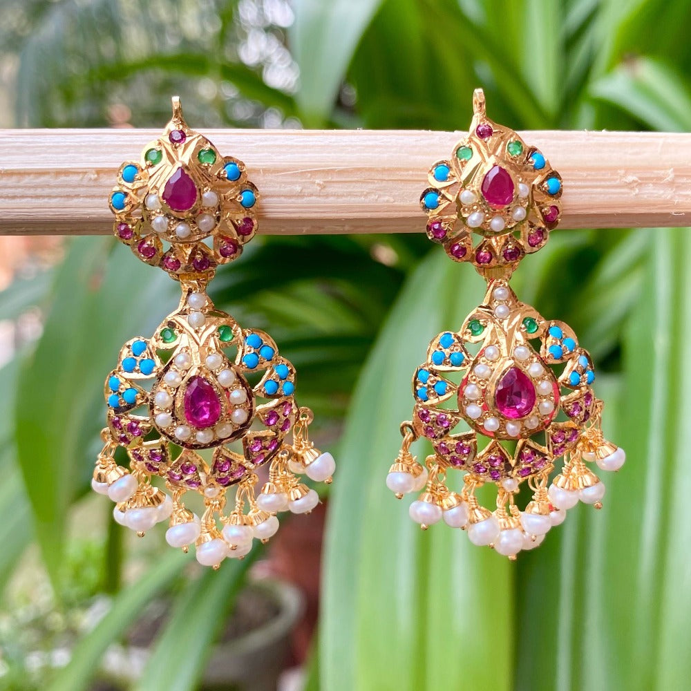 gold plated earrings with price