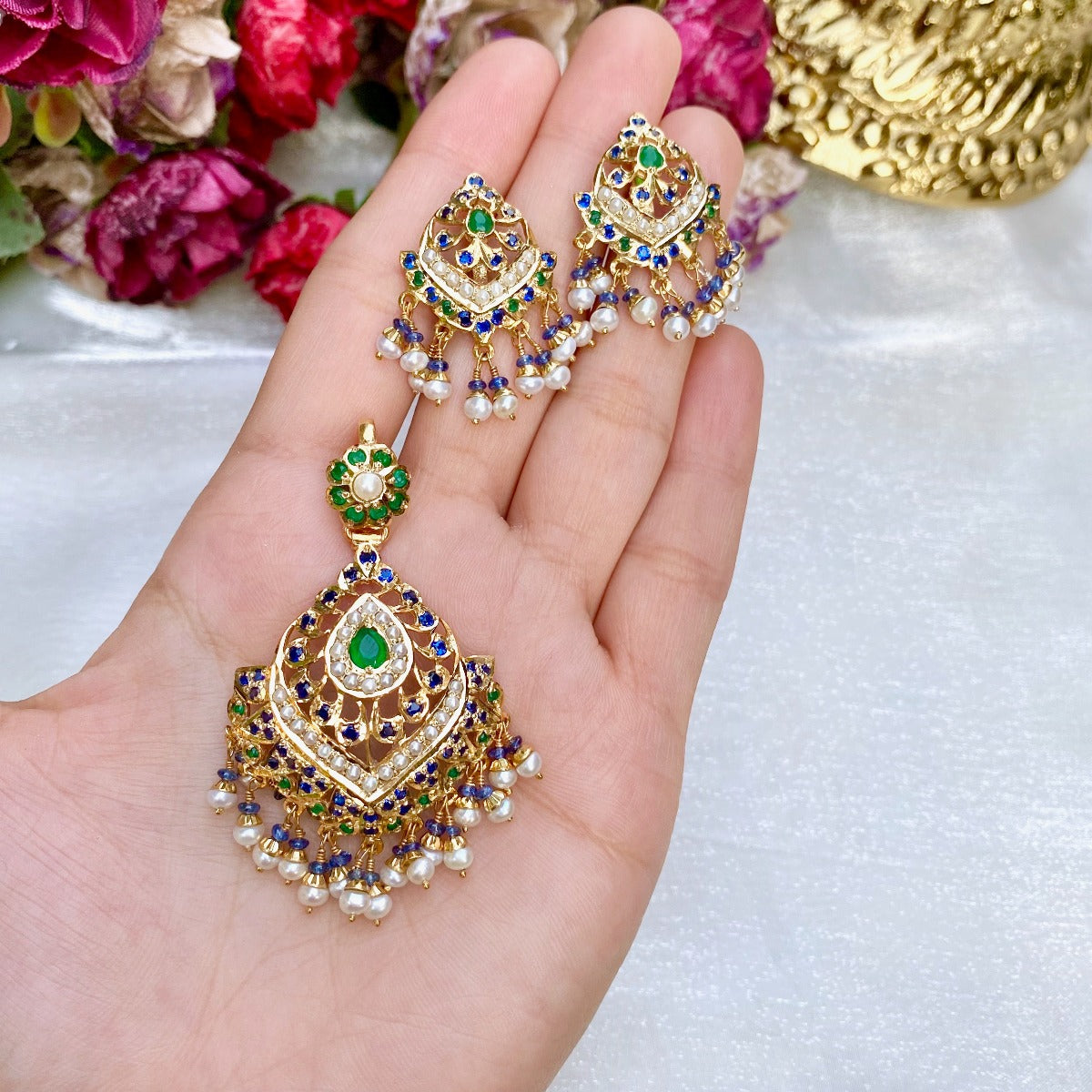 kundan pendant set