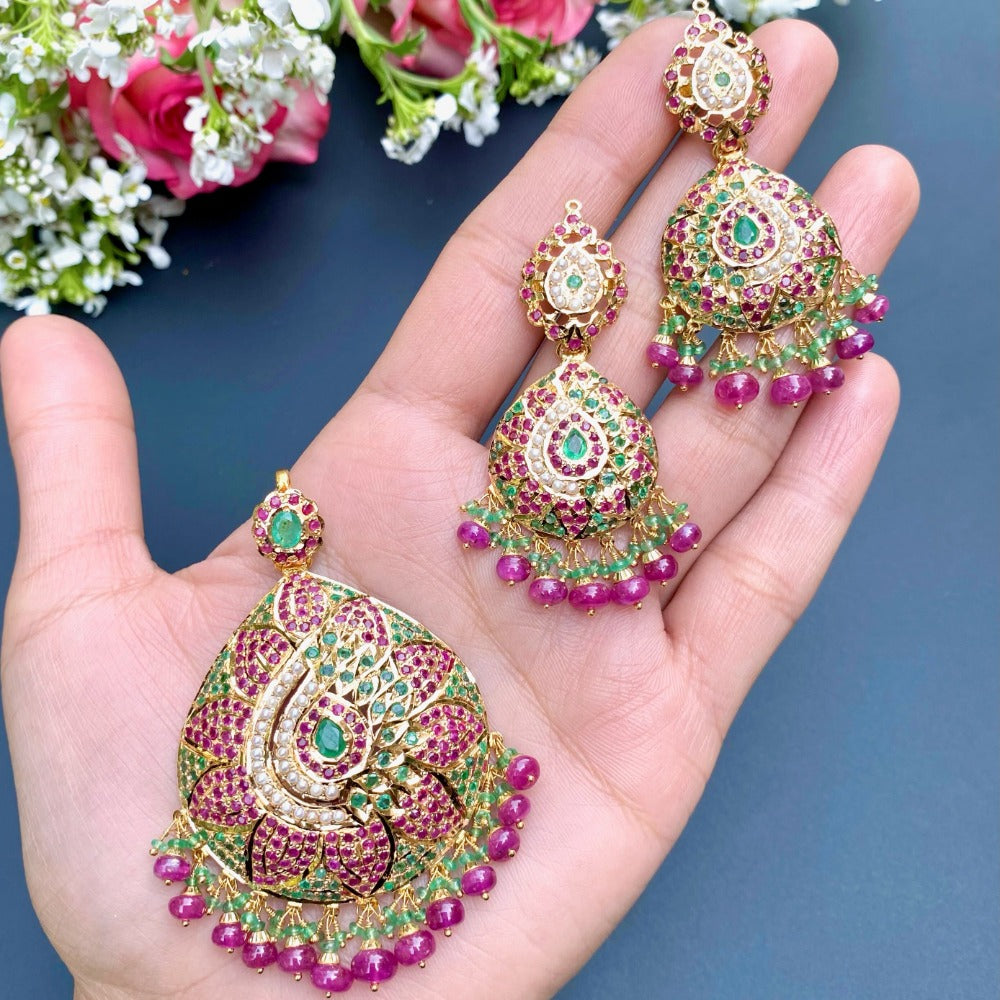 indian gold pendant set kuwait