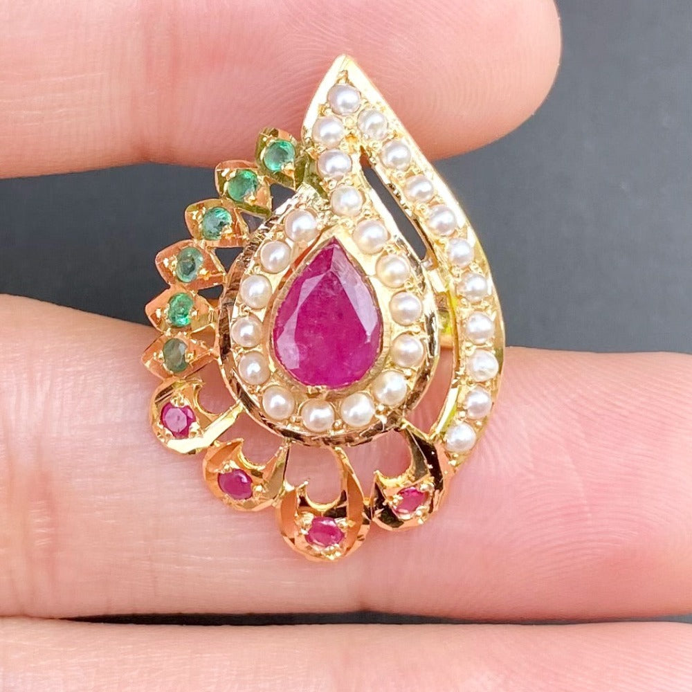 22k gold ruby ring