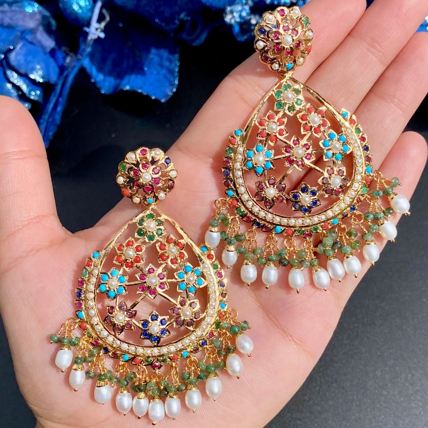 Buy Premium Gold Plated Jewelry Online | Statement Earrings | For Women ER 634