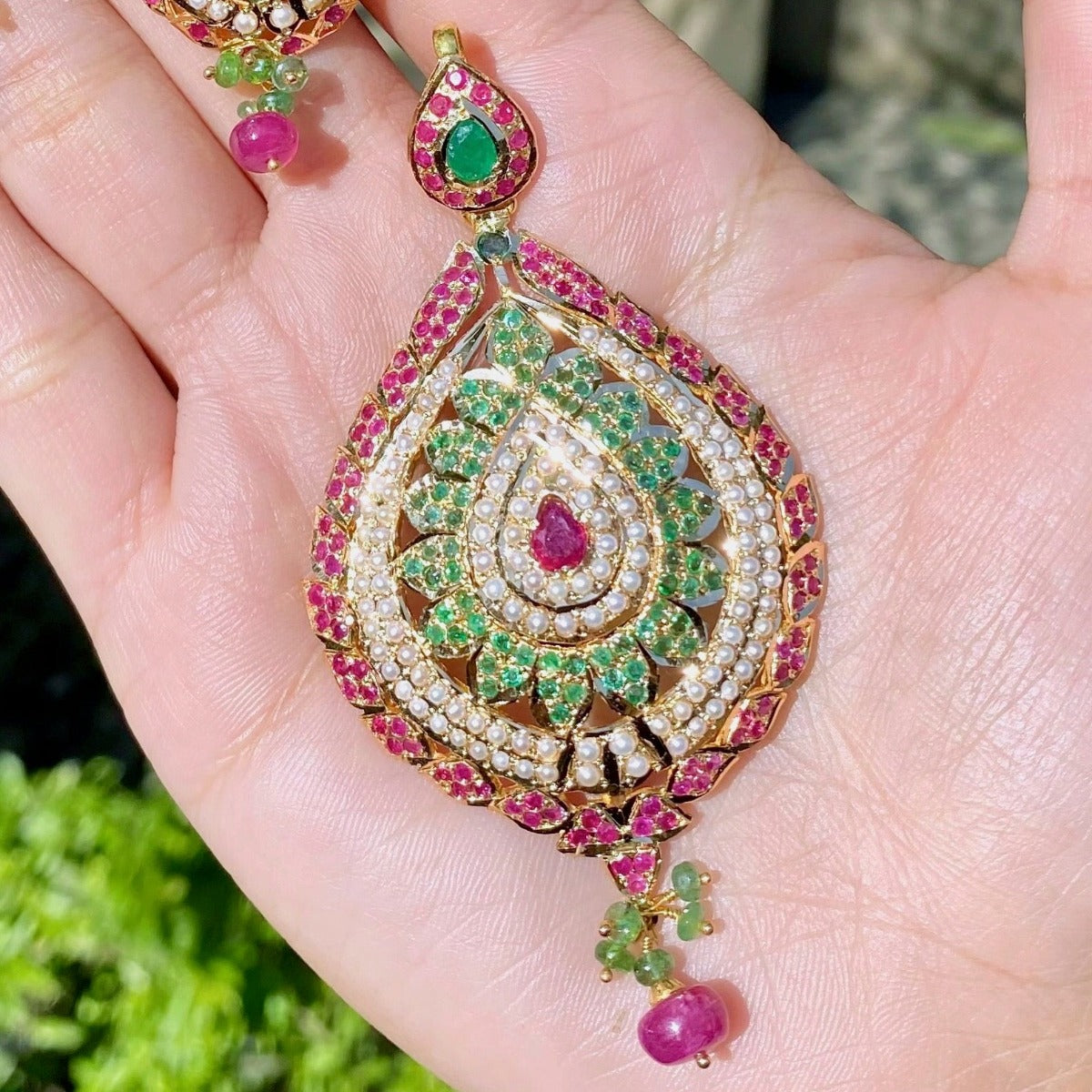 fine rajputi pendant set