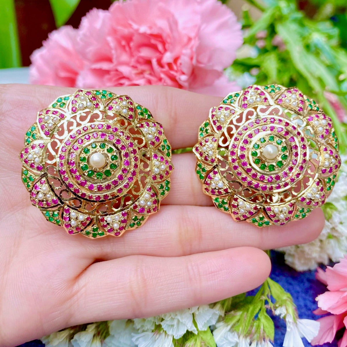 big pakistani earrings