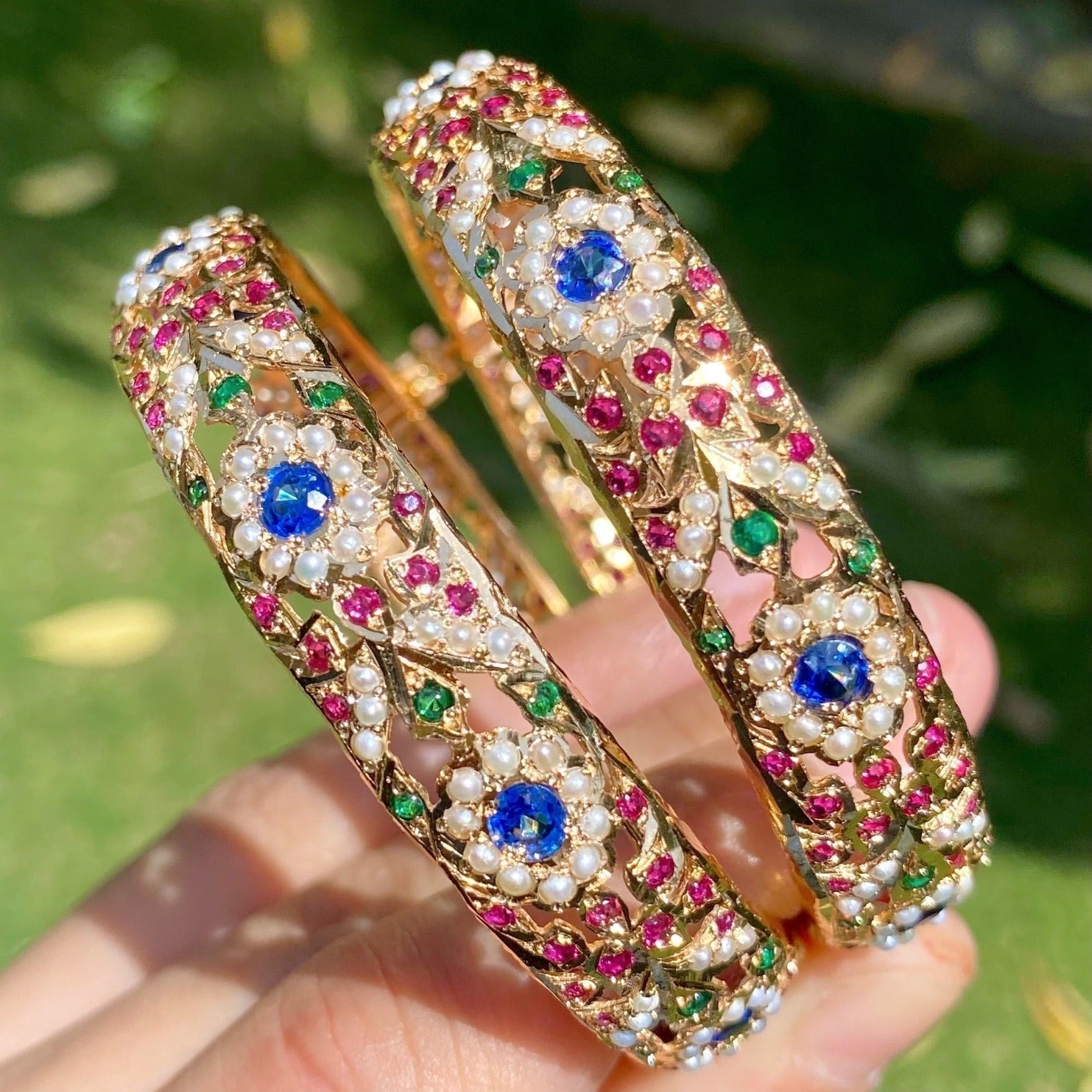 indian bangles jadau