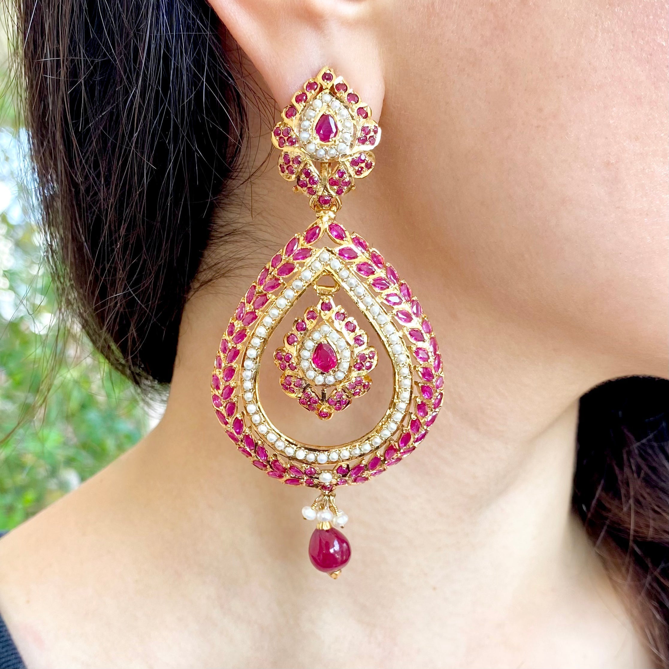 big indian punjabi earrings