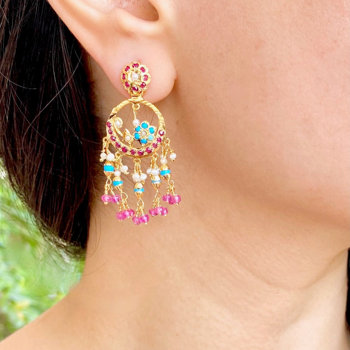 small pakistani earrings