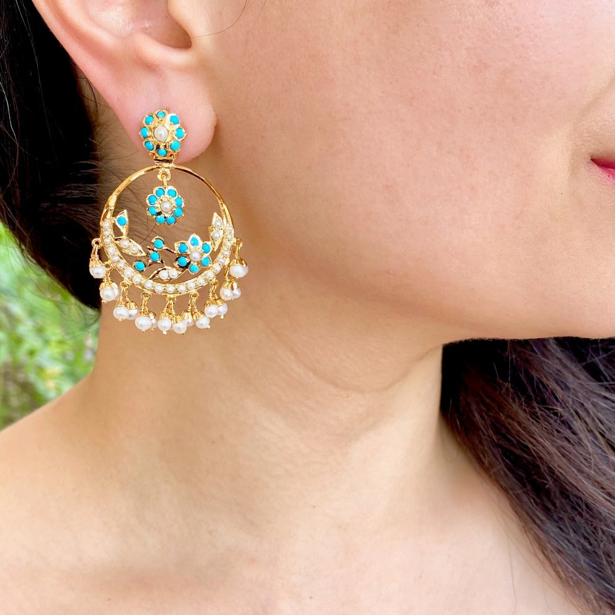 lightweight chandbali earrings