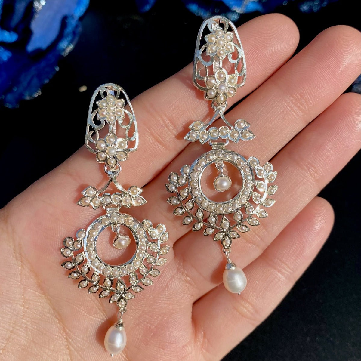 indo western pearl jewelry