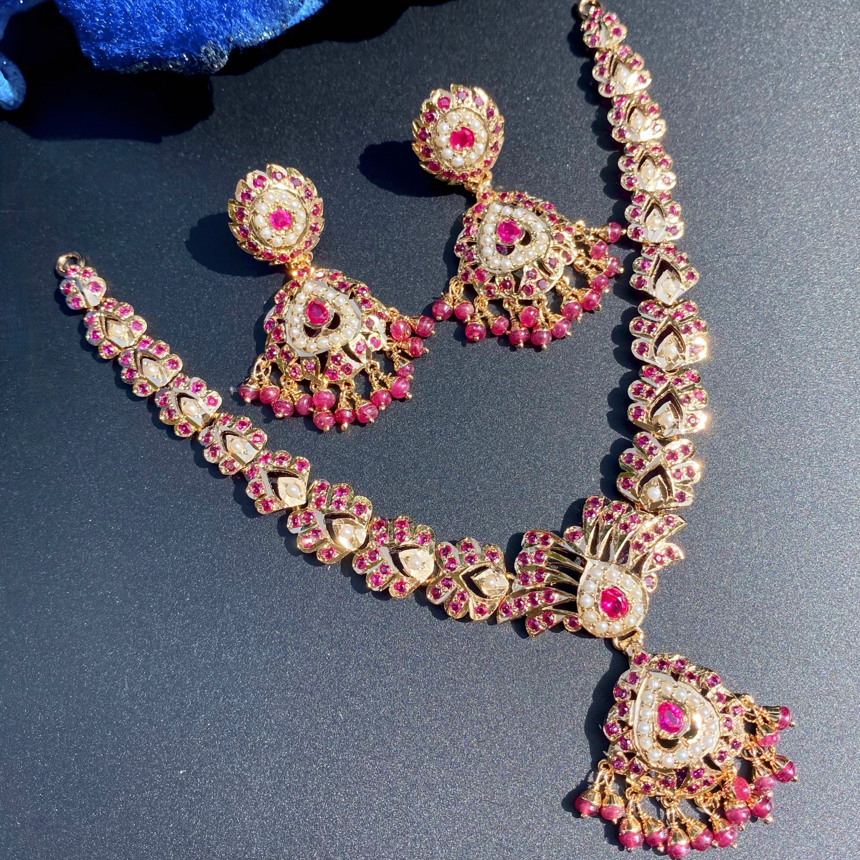 premium indian gold plated jewelry set online