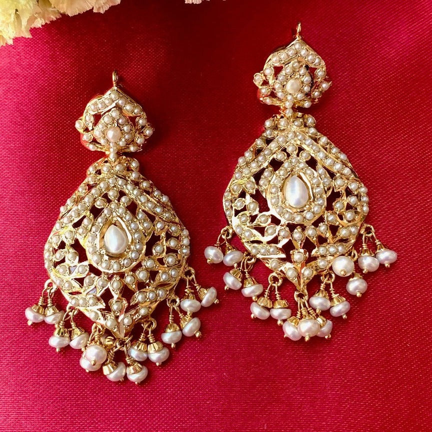 hyderabadi pearl earrings