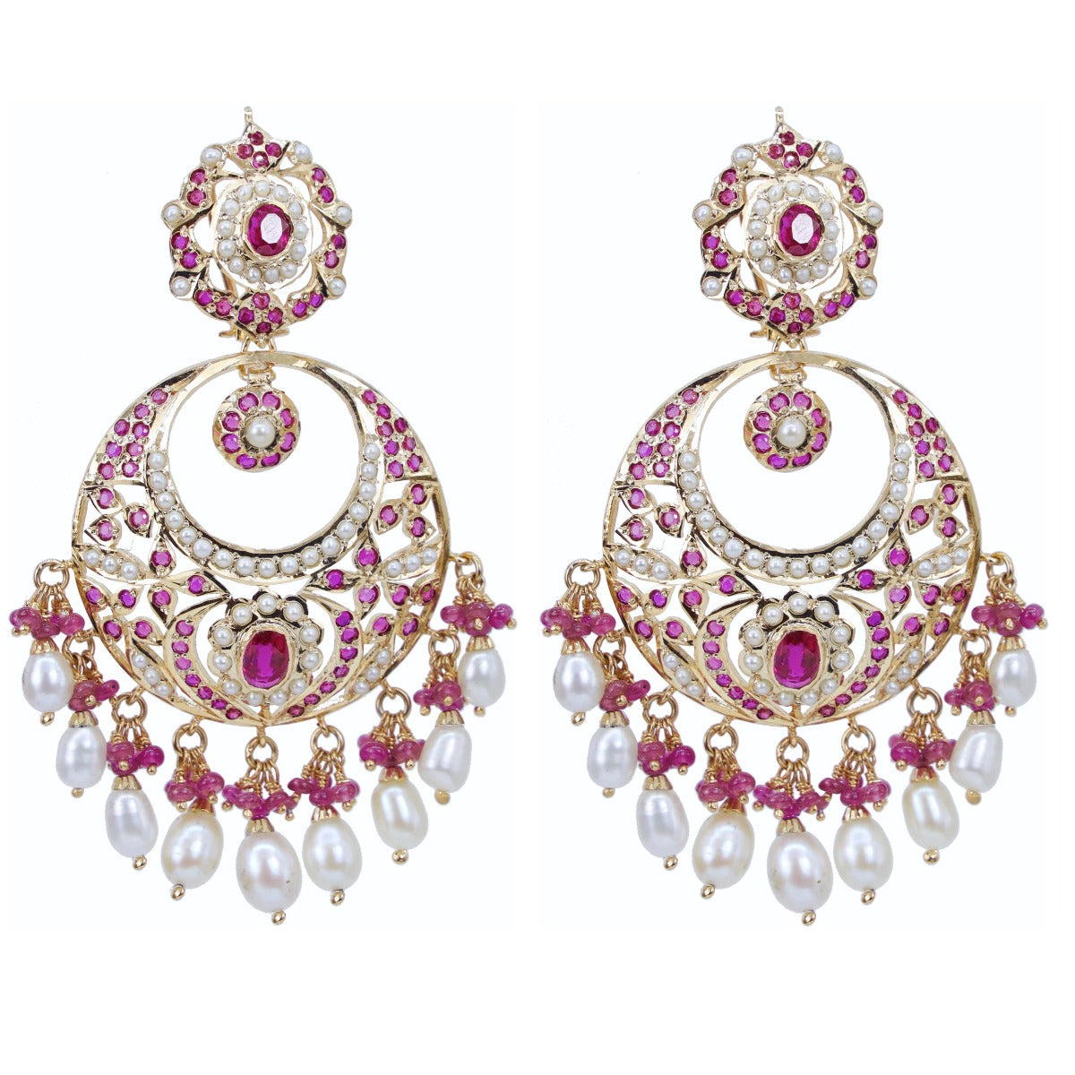 ruby pearl chandbali