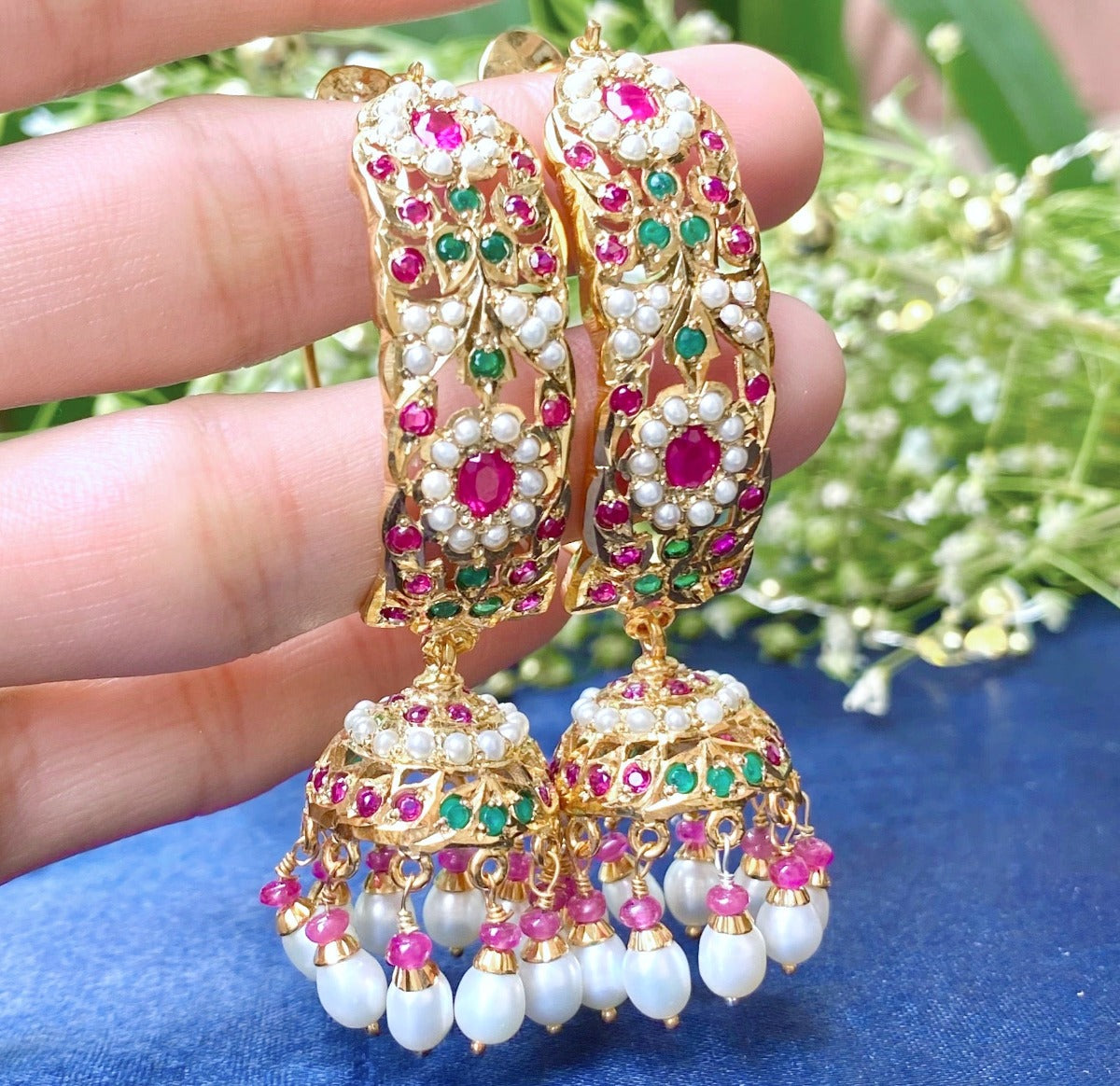 gold plated earrings