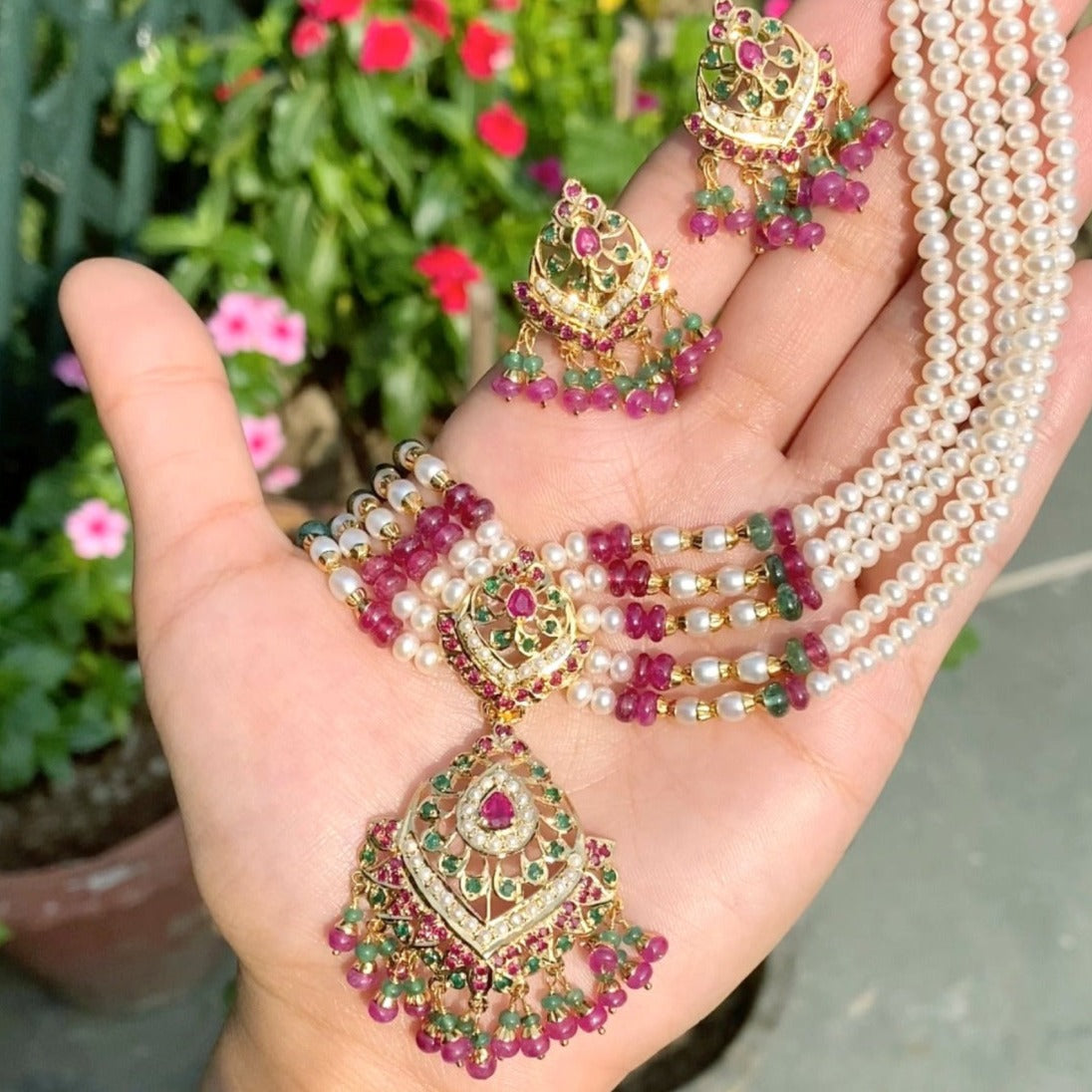 layered rajasthani choker set